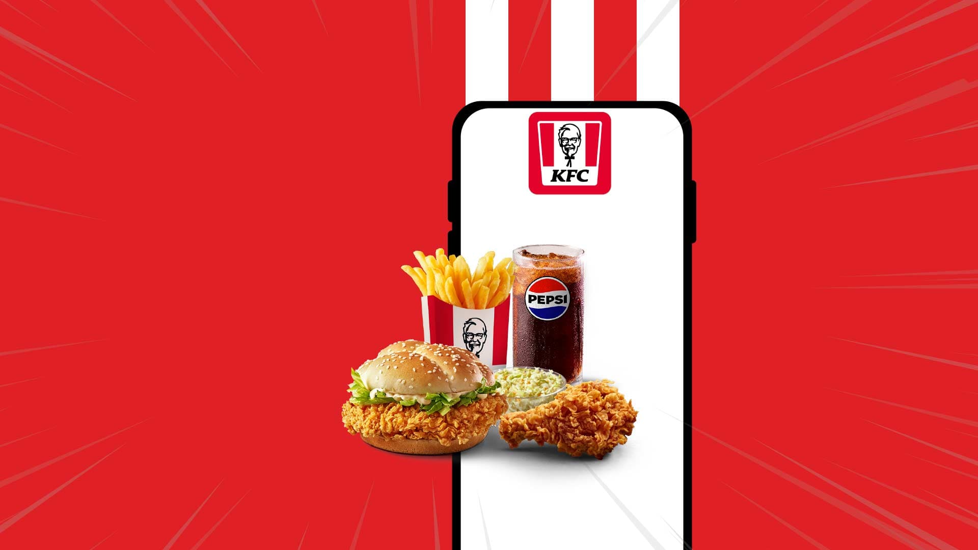 Enjoy an AED 6 deal for a full KFC meal